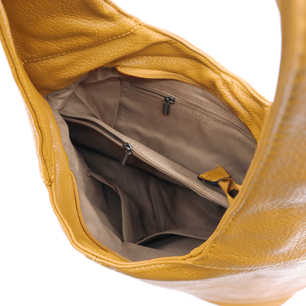 Nagy női táska típusú szatyor - mustársárga