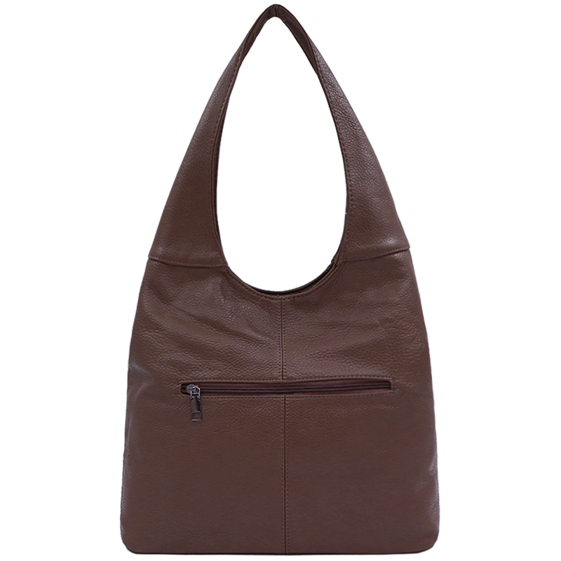 Nagy női táska típusú szatyor - sötétbarna