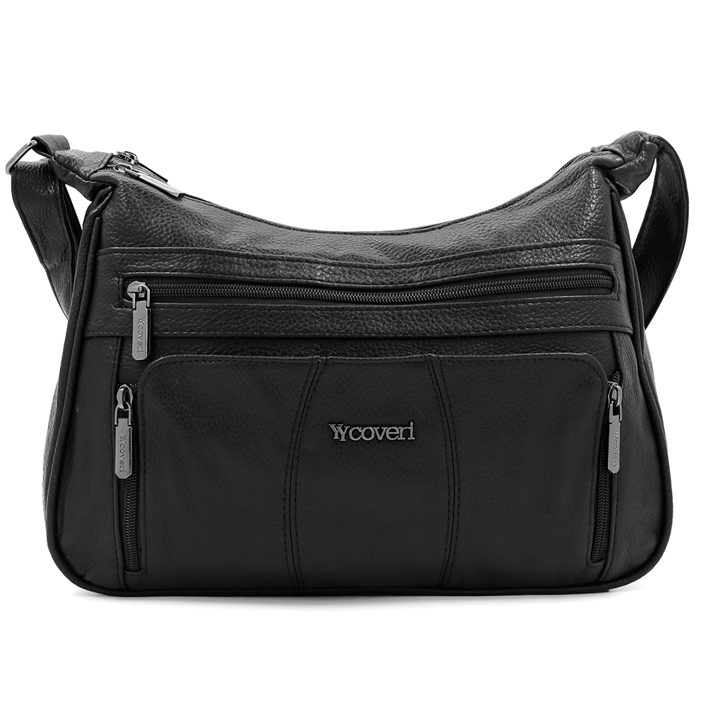 Nagy női válltáska – fekete