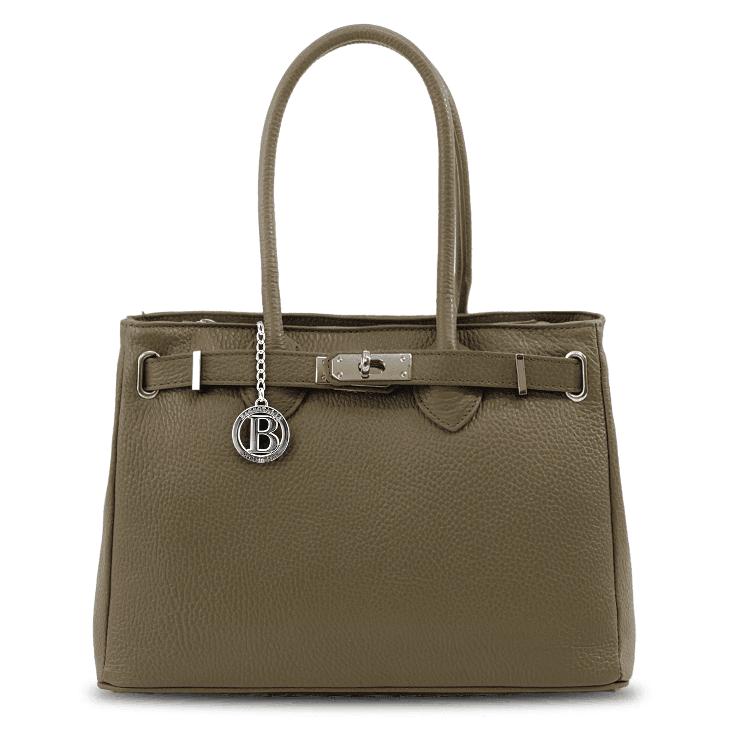 Luxus táska természetes bőrből Vivian - barna