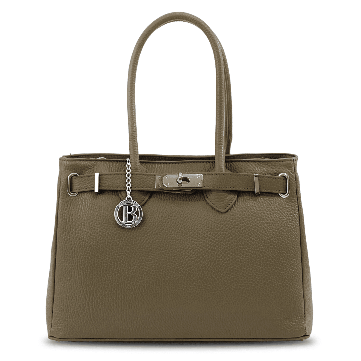 Luxus táska természetes bőrből Vivian - barna