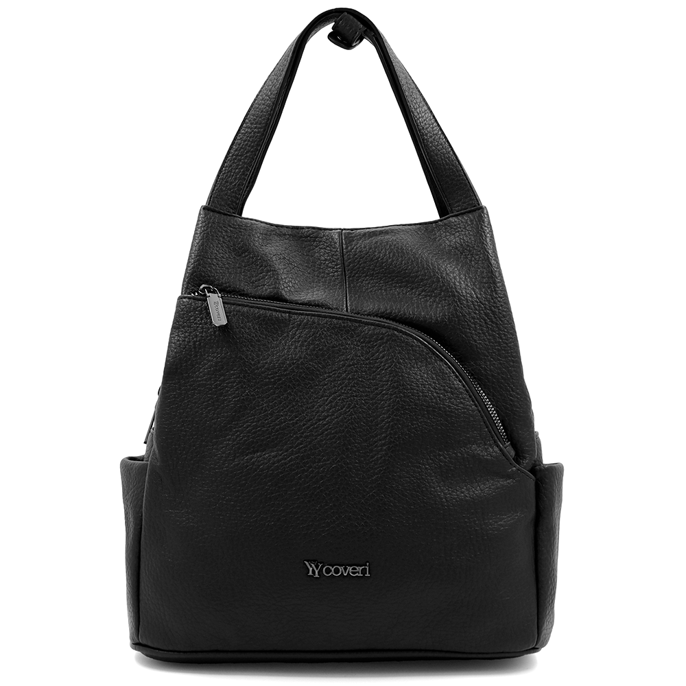 2 az 1-ben – Női hátizsák és táska – fekete