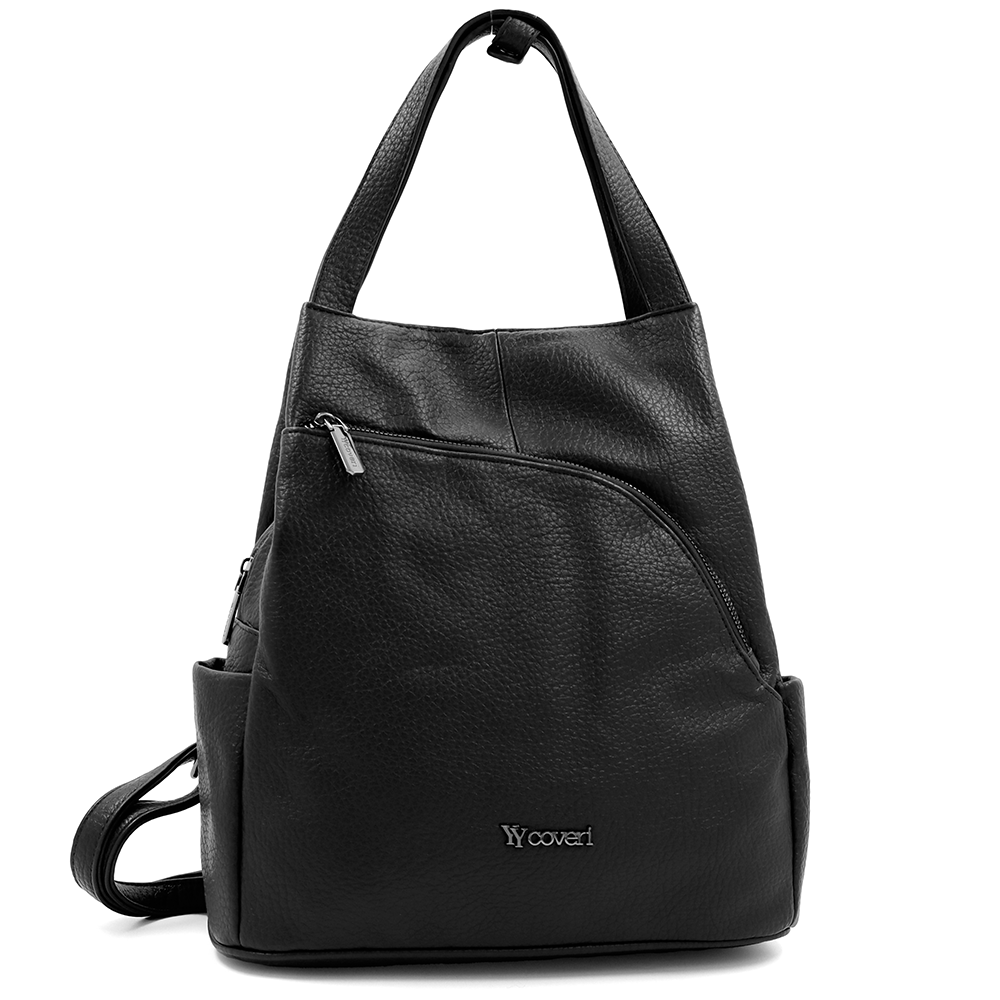 2 az 1-ben – Női hátizsák és táska – fekete