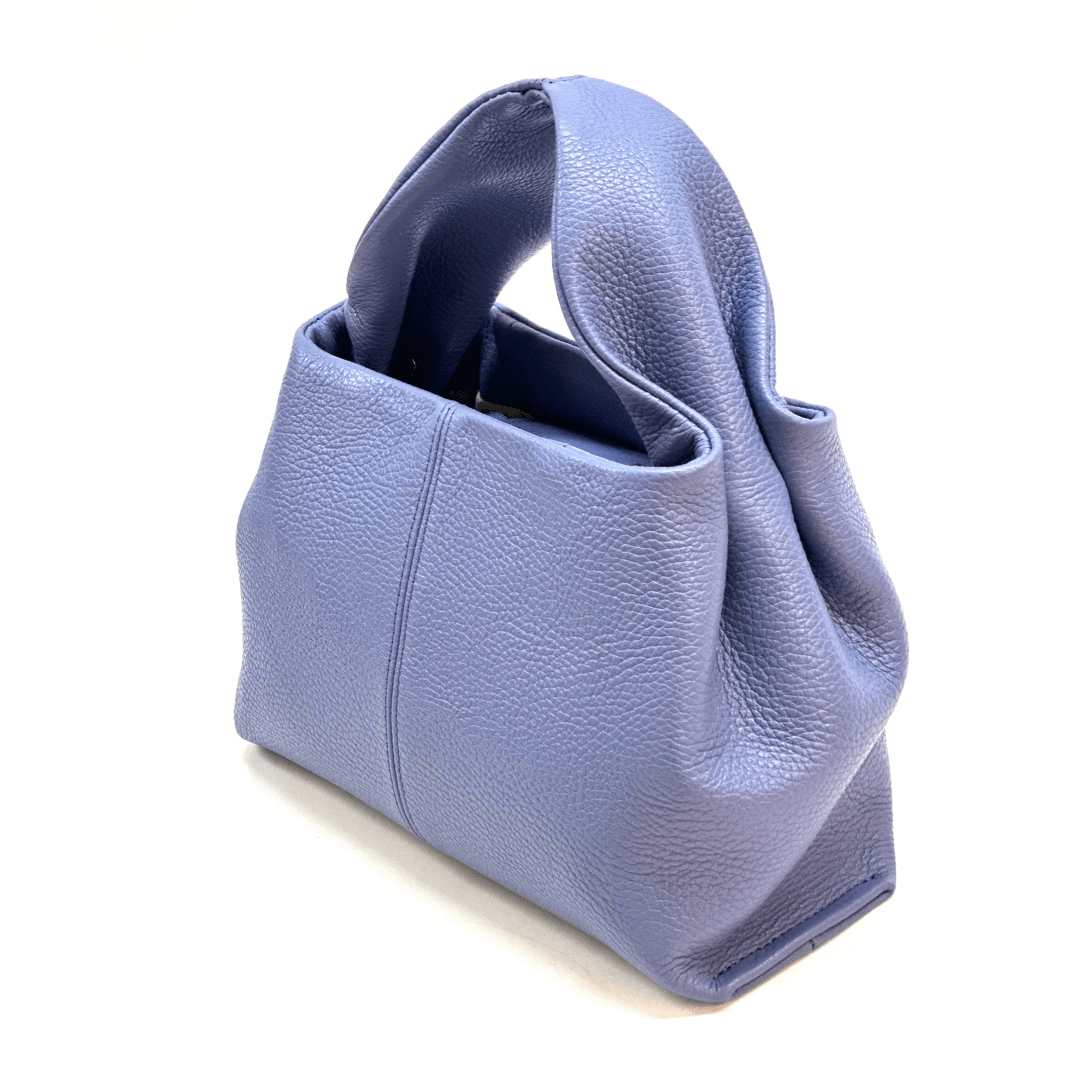 Eliana természetes bőrből készült női táska - kék