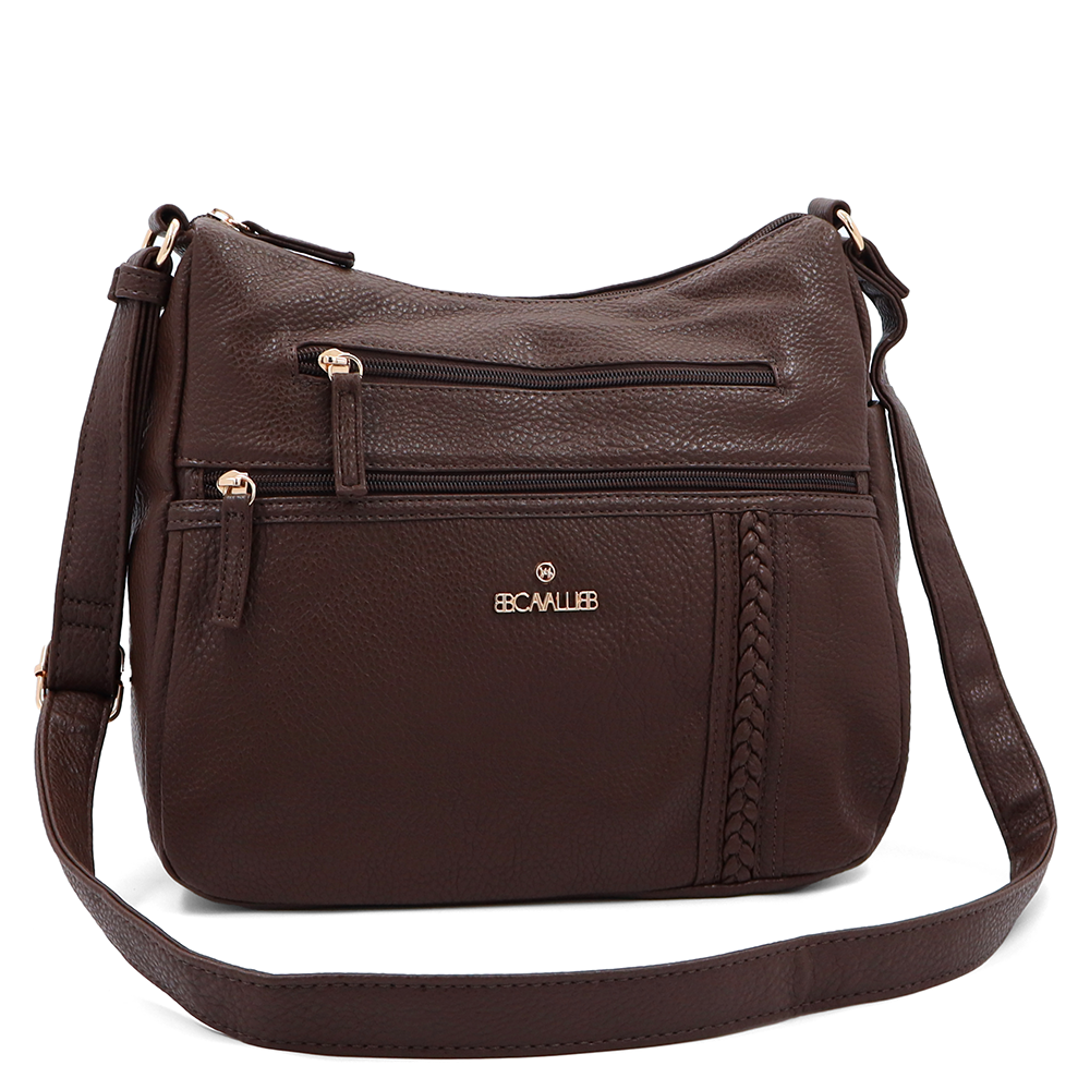 Női válltáska – sötétbarna