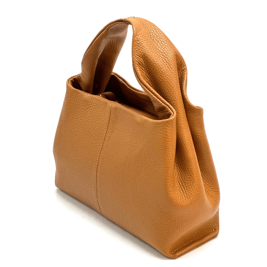 Eliana természetes bőrből készült női táska - cserépbarna