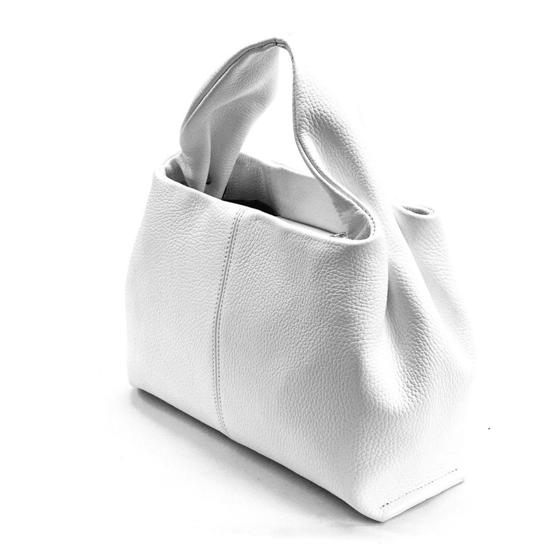Eliana természetes bőr női táska - fehér