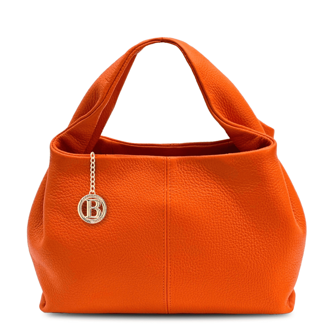 Eliana természetes bőr női táska - narancssárga