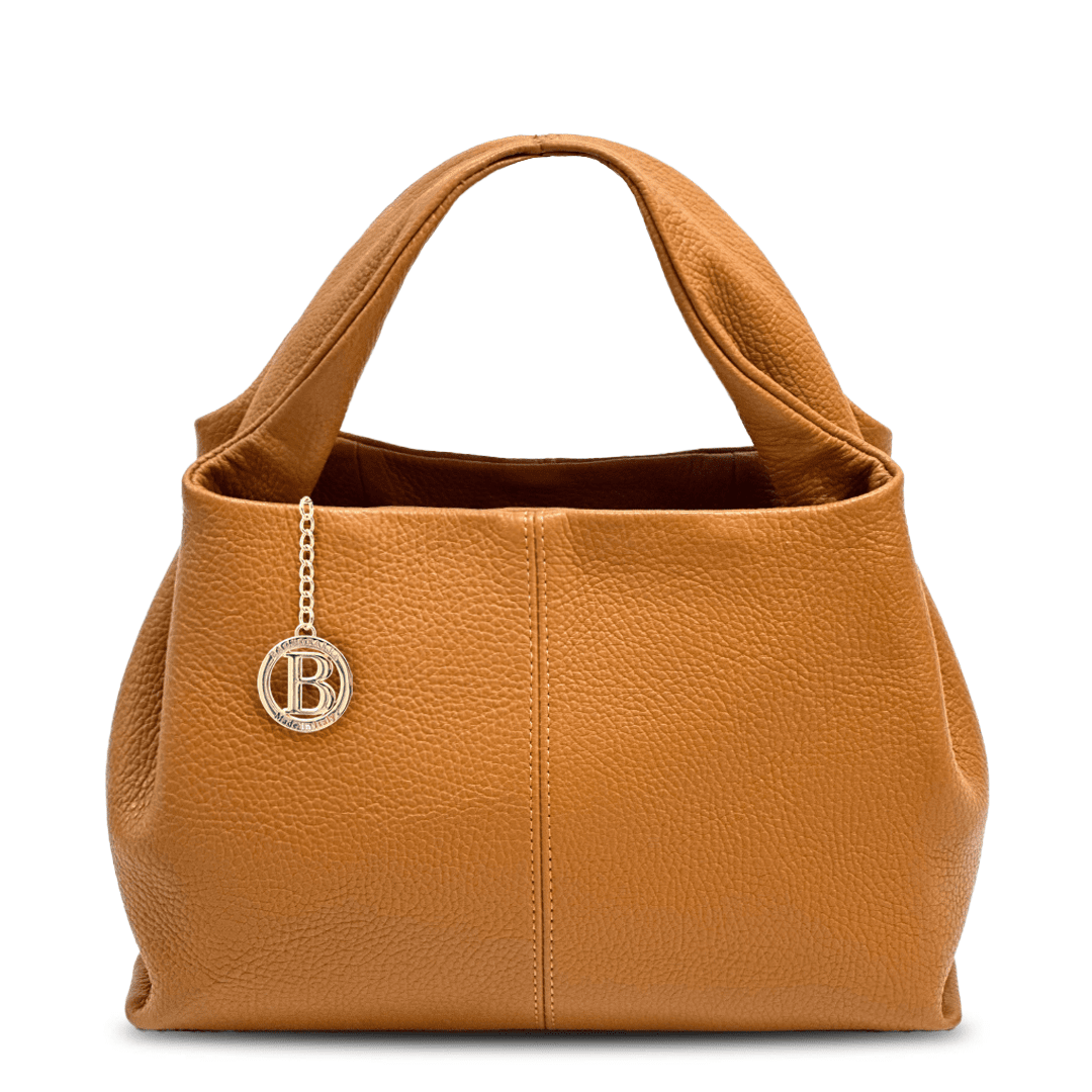 Eliana természetes bőrből készült női táska - cserépbarna