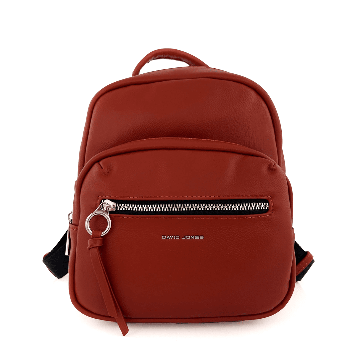 David Jones - női hátizsák sok zsebbel - piros-narancssárga