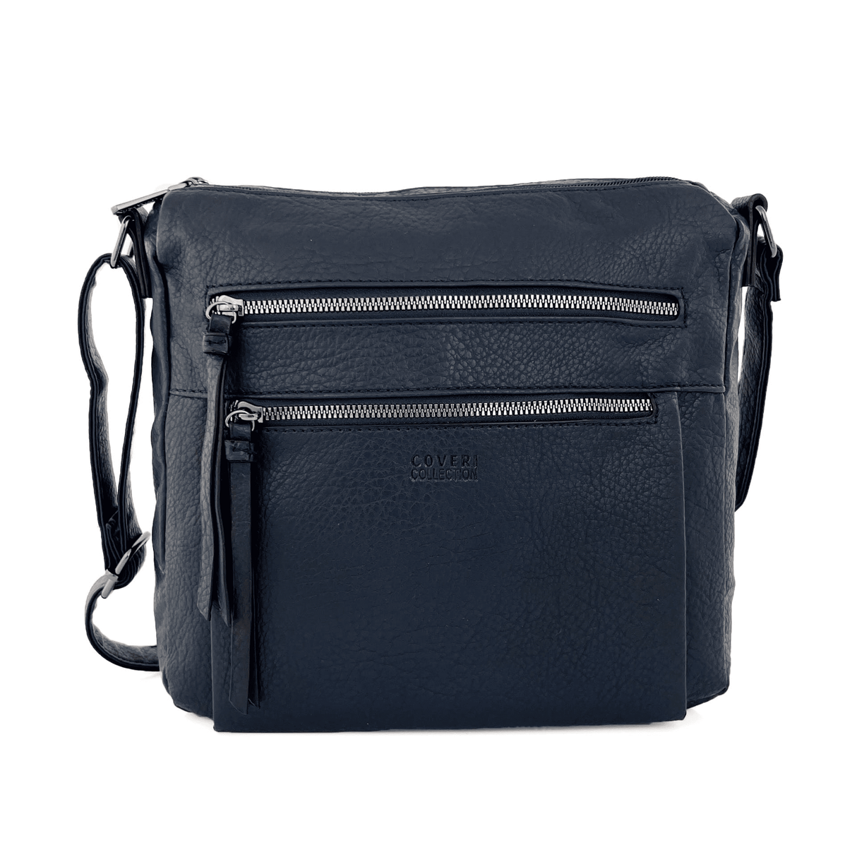 Válltáska 2 nagy rekesszel - sötétkék