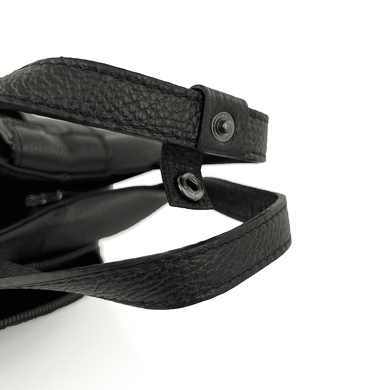 Lara természetes bőr hátizsák - fekete