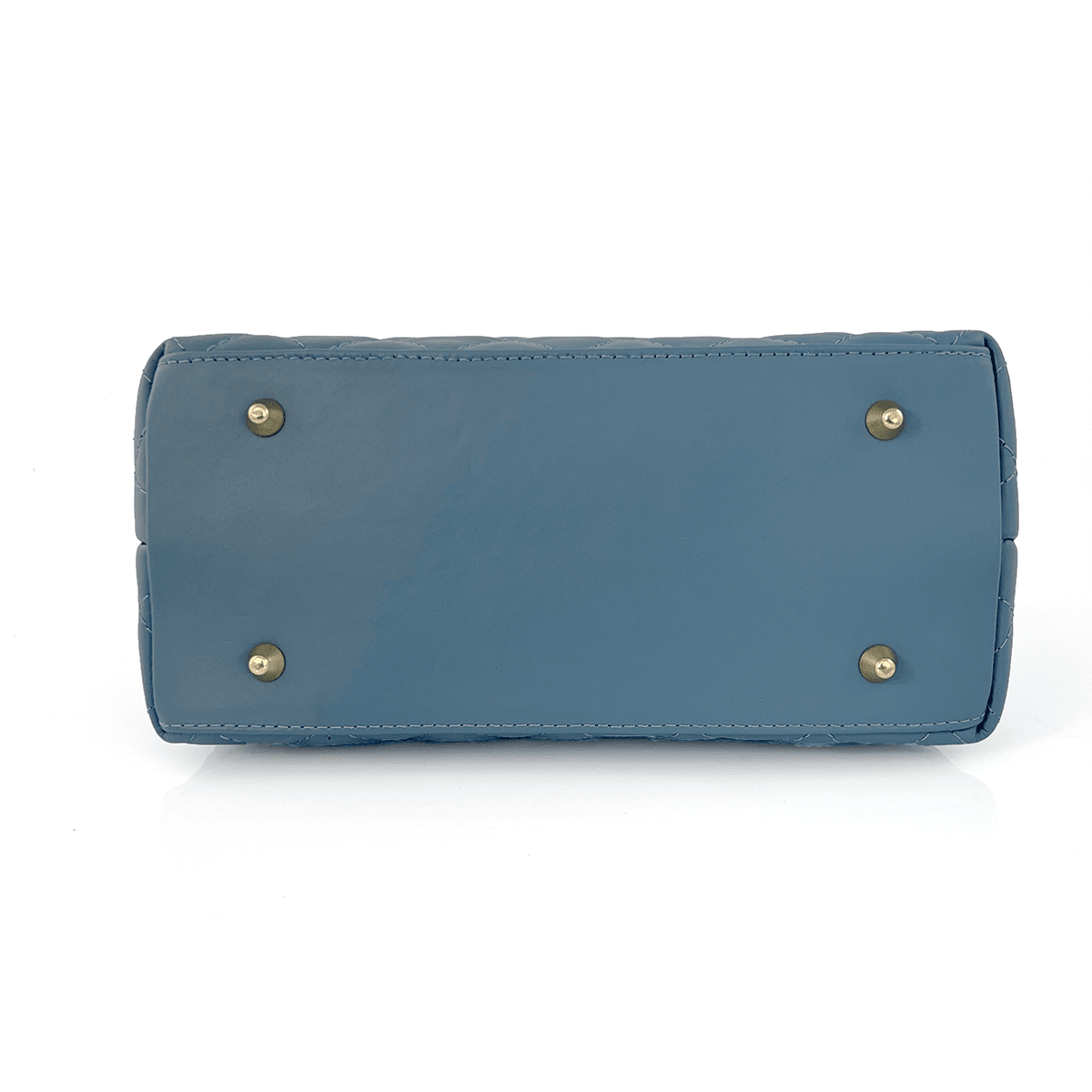 Női táska természetes bőrből Francesca - kék