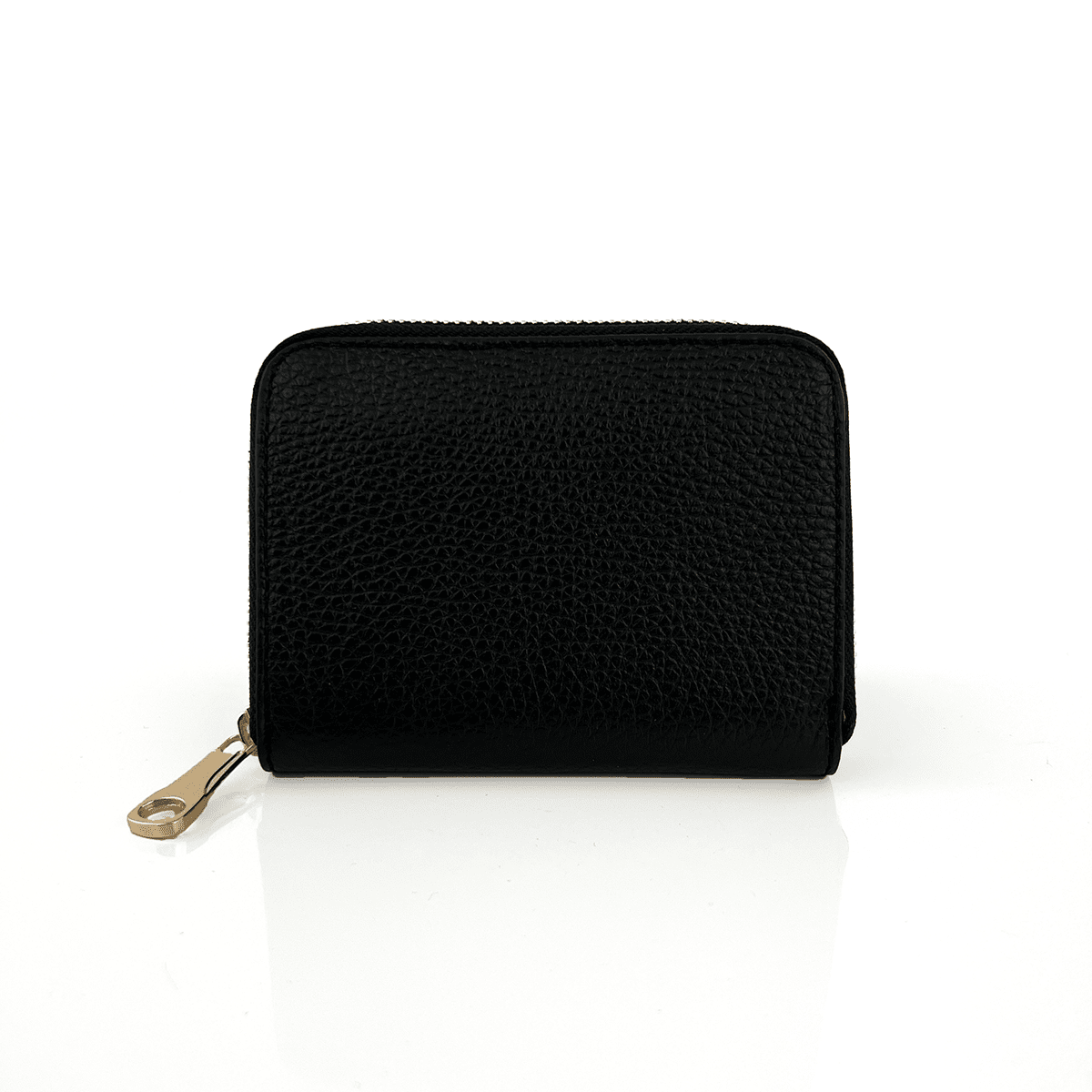 Természetes bőr pénztárca - fekete