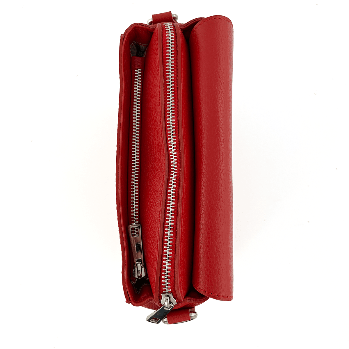 Válltáska természetes bőrből Milana - piros