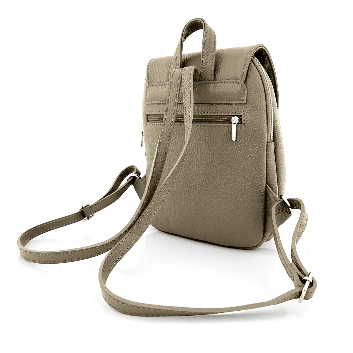 Női hátizsák természetes bőrből Venezia - világosbarna