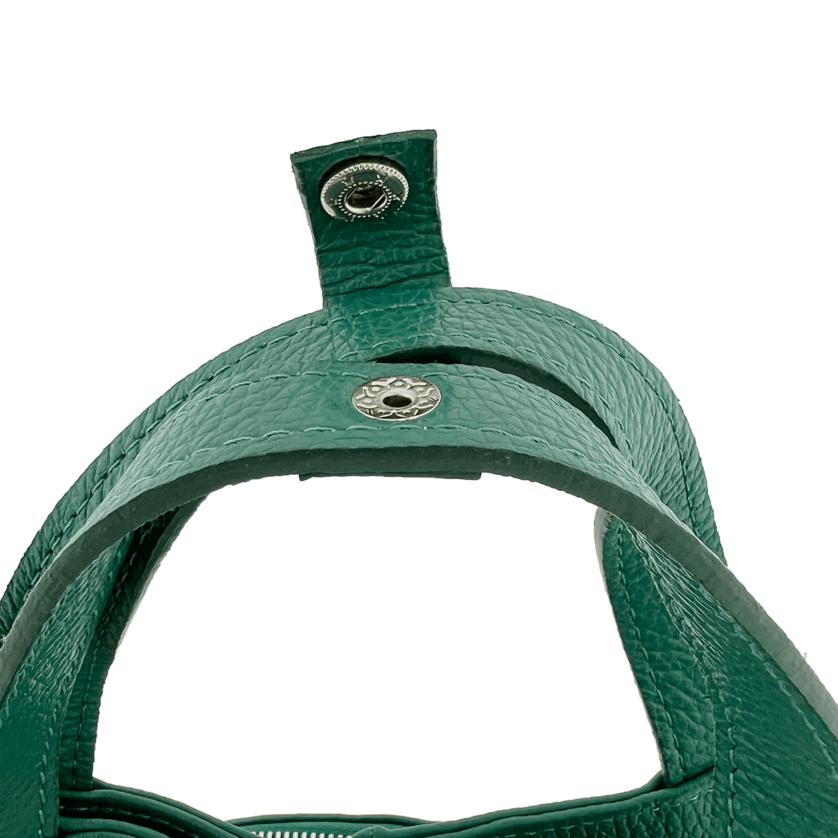 Lara természetes bőr hátizsák - zöld