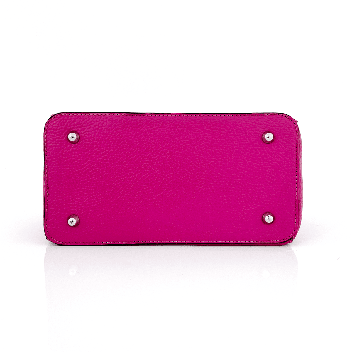 Luxus táska természetes bőrből - fukszia