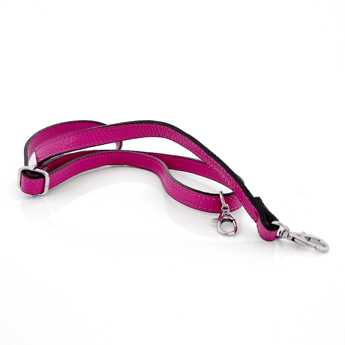 Luxus táska természetes bőrből - fukszia