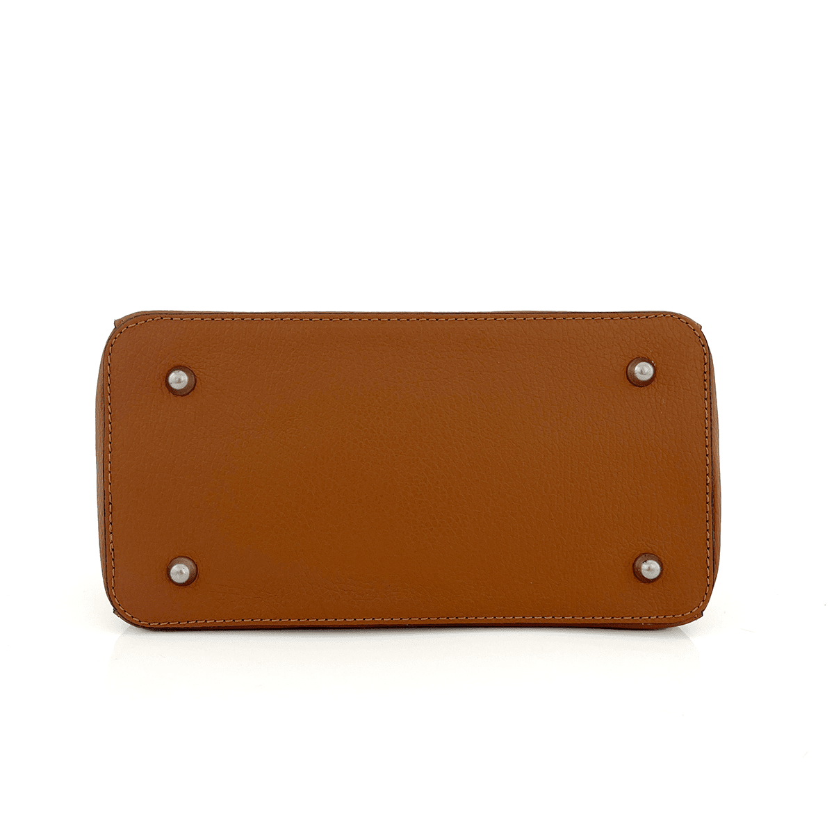 Luxus táska természetes bőrből - cseréptetű barna