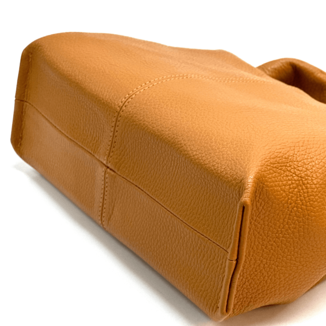 Eliana természetes bőr női táska - narancssárga