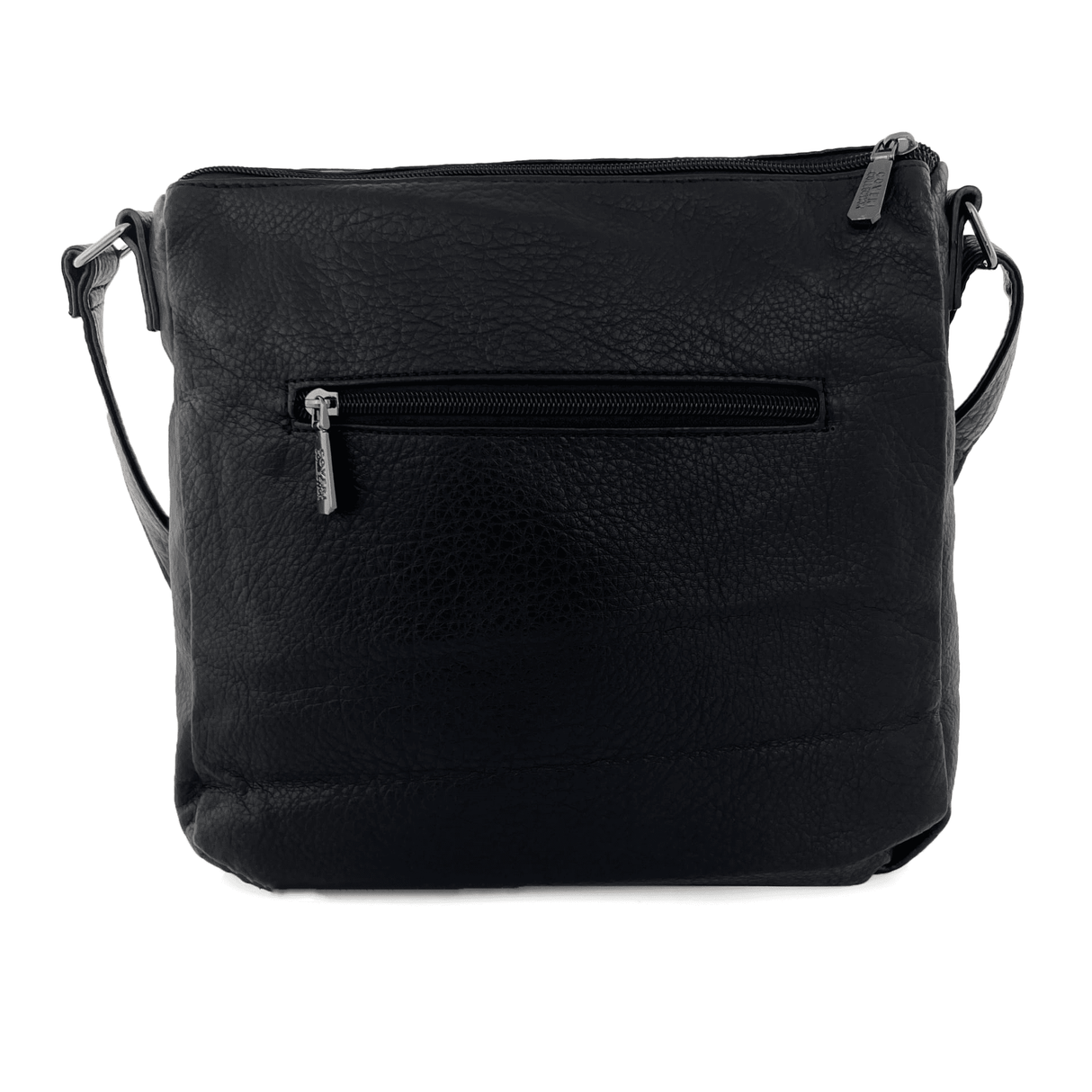 Válltáska 2 nagy rekesszel - fekete