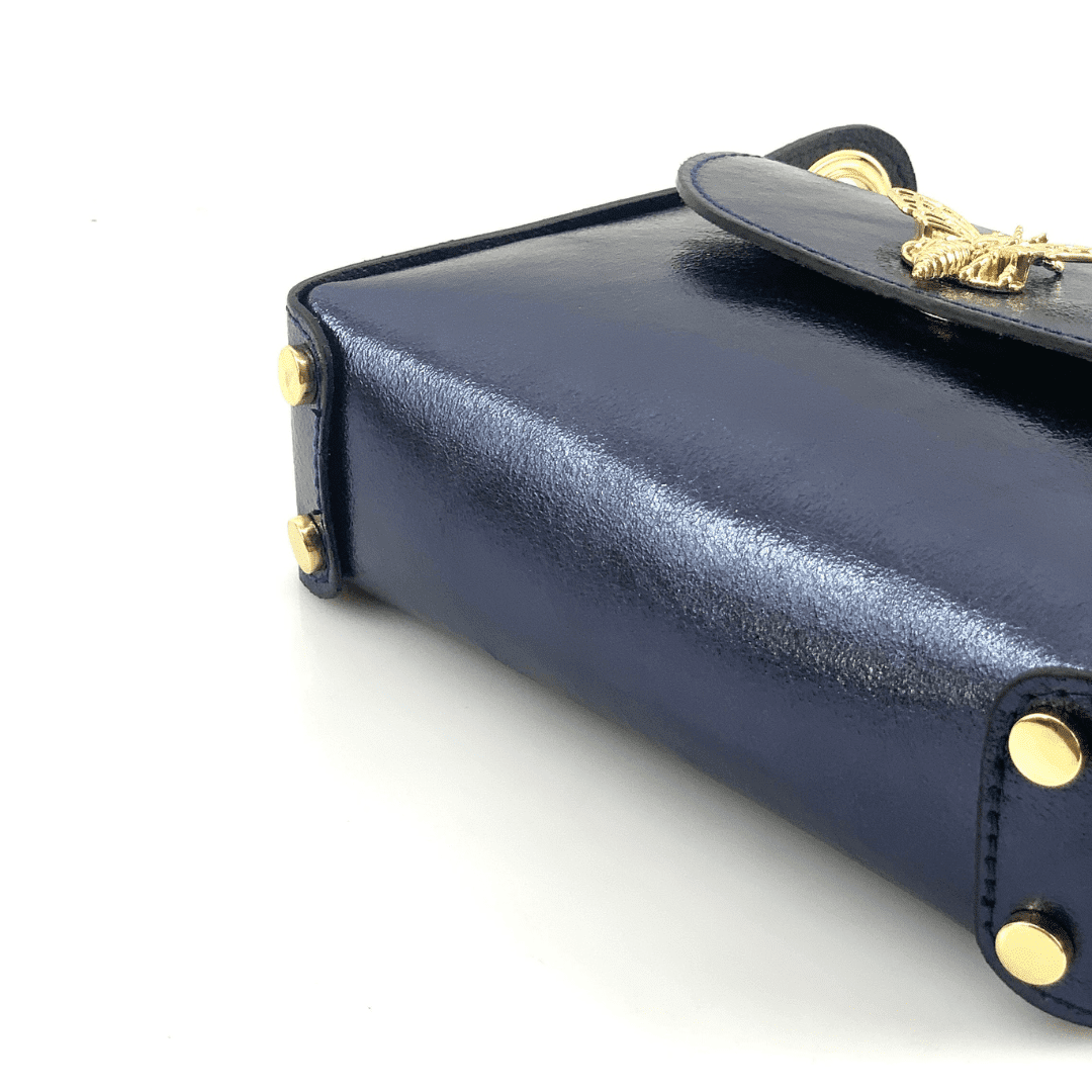 Női táska 2 fogantyúval, természetes bőrből, Alena - bézs/téglavörös