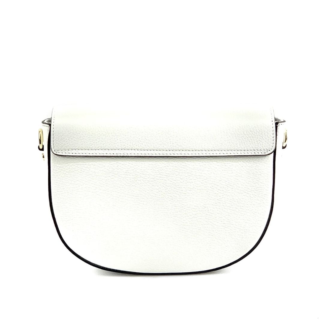 Válltáska 2 fogantyúval természetes bőrből Nola - zöld