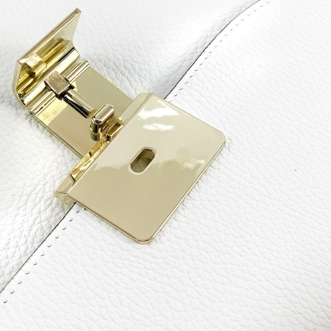 Válltáska 2 fogantyúval természetes bőrből Nola - zöld