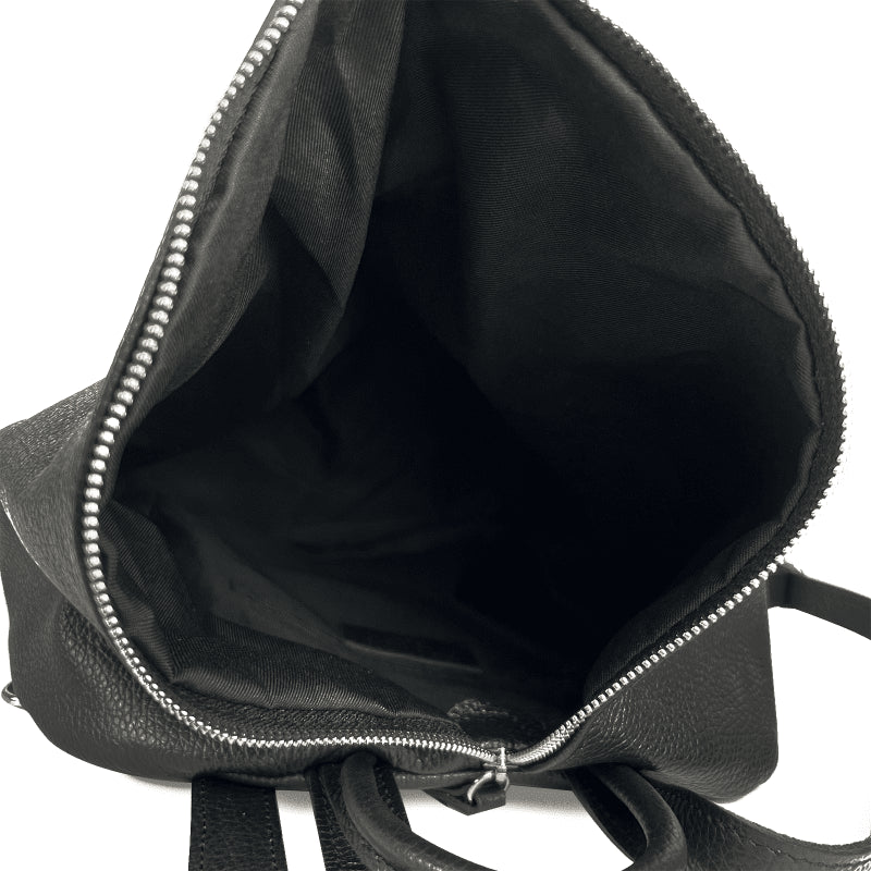 Női hátizsák természetes bőrből Evianna - bézs