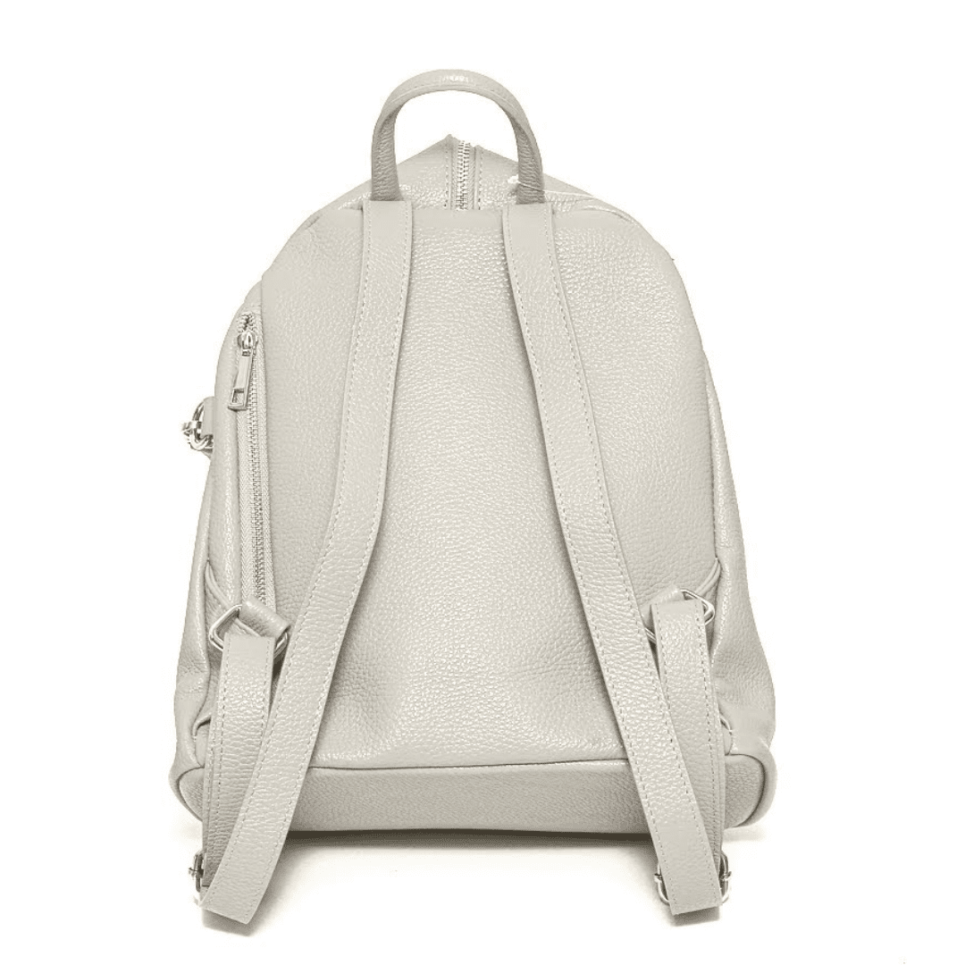 Női hátizsák természetes bőrből Evianna - bézs