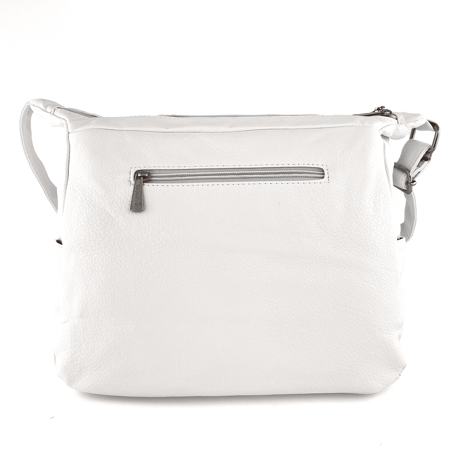 Válltáska 2 rekesszel és sok zsebbel - fehér