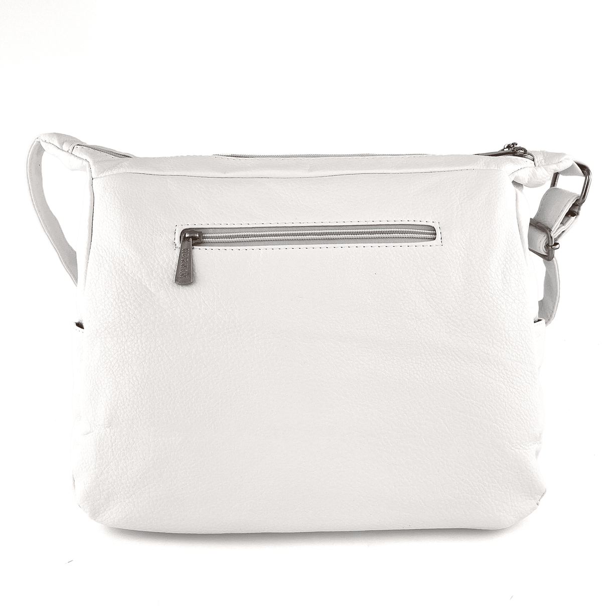 Válltáska 2 rekesszel és sok zsebbel - fehér