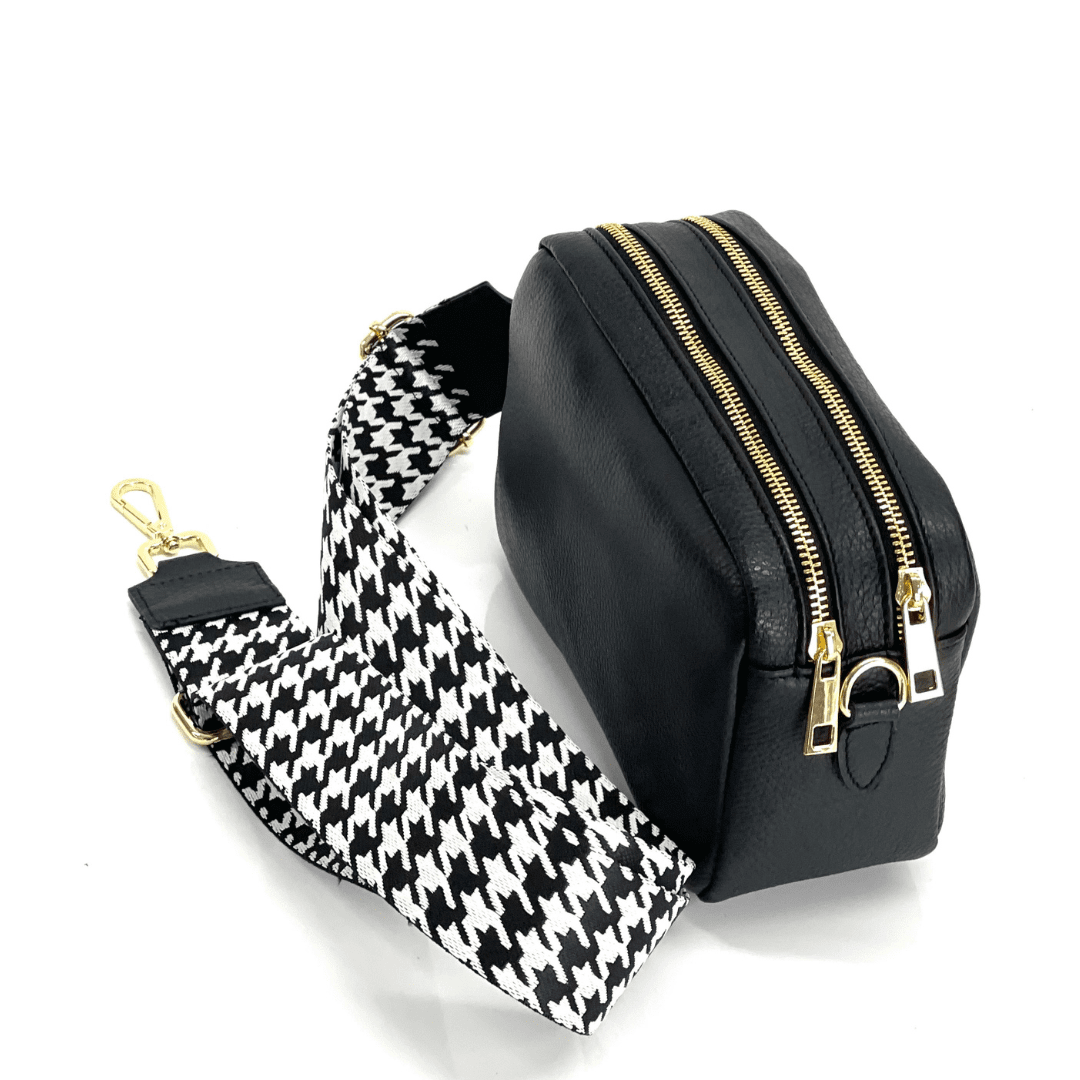 Természetes bőr válltáska 2 fogantyúval - rózsaszín