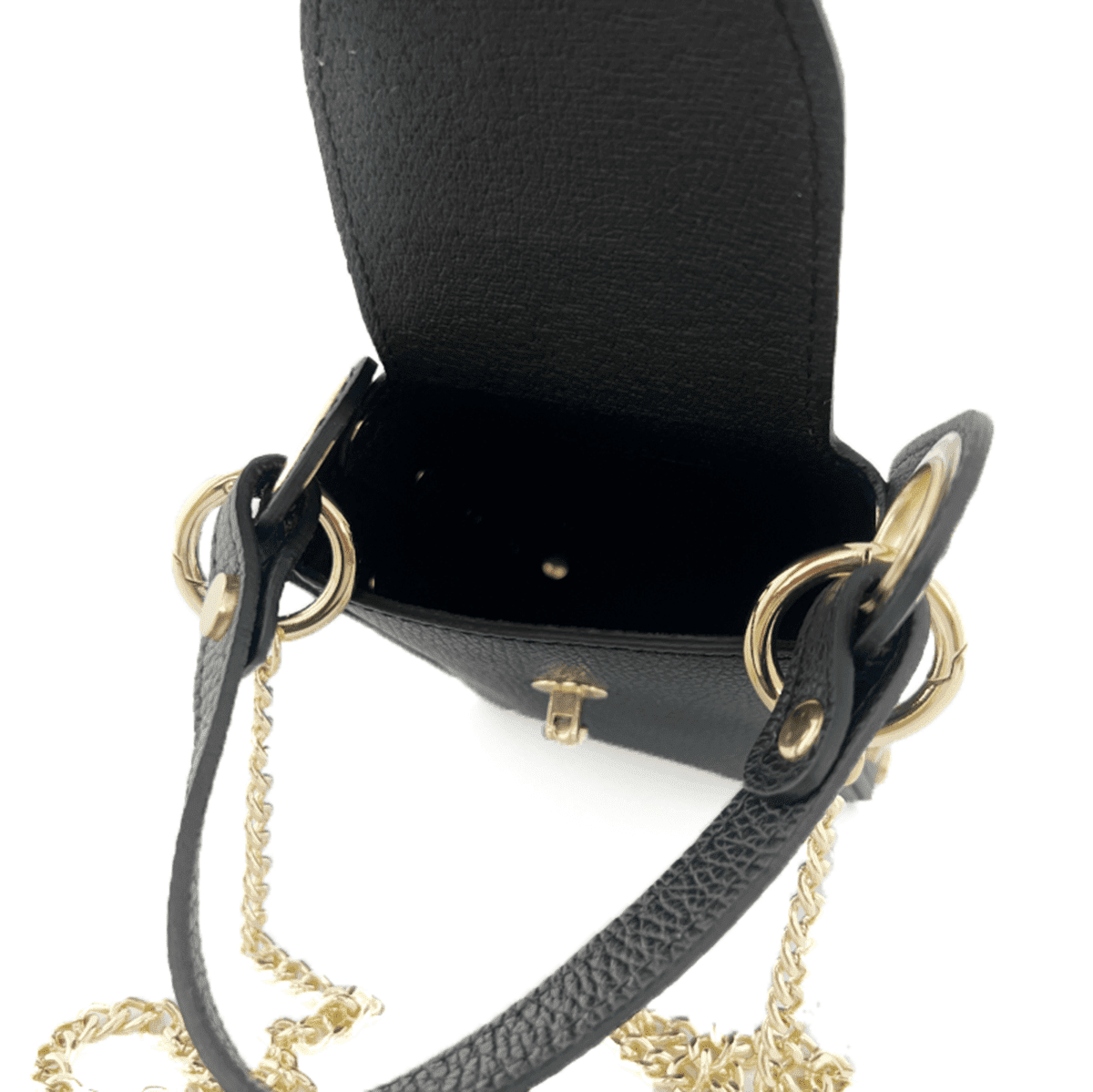 Női táska 2 fogantyúval természetes bőrből Azzurra  - sötétbarna