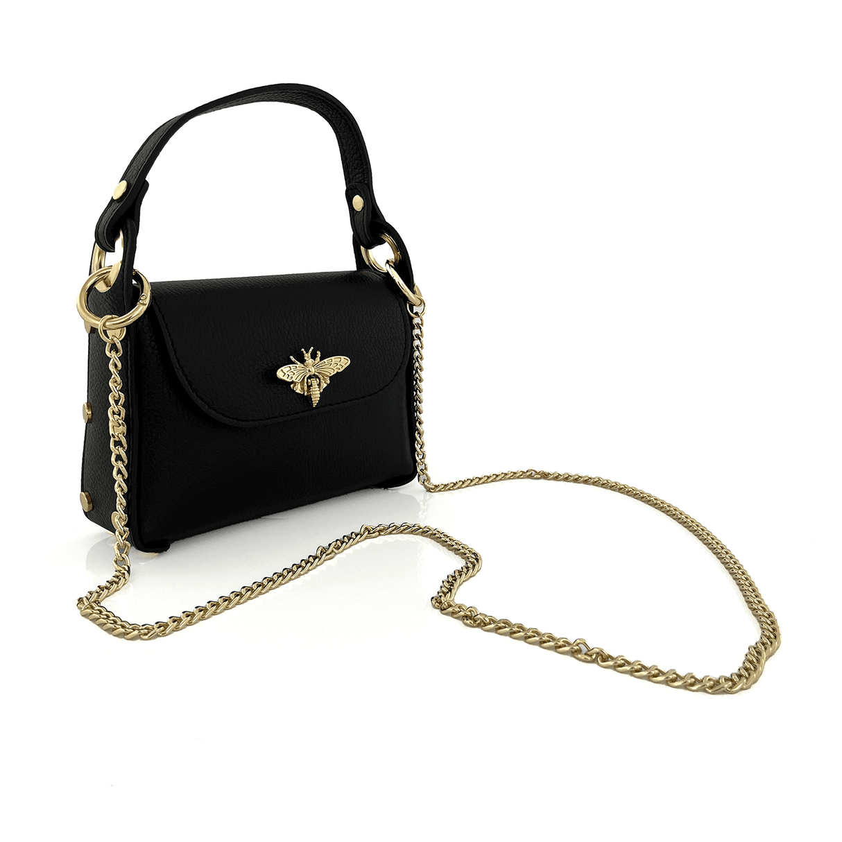 Női táska 2 fogantyúval, természetes bőrből, Alena  - sötét lila