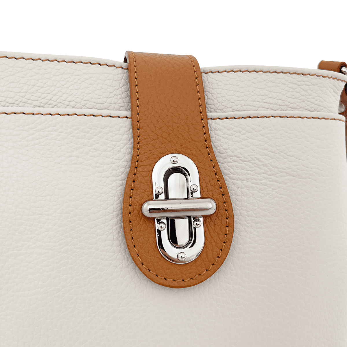 Andria természetes bőr válltáska - piros-narancssárga