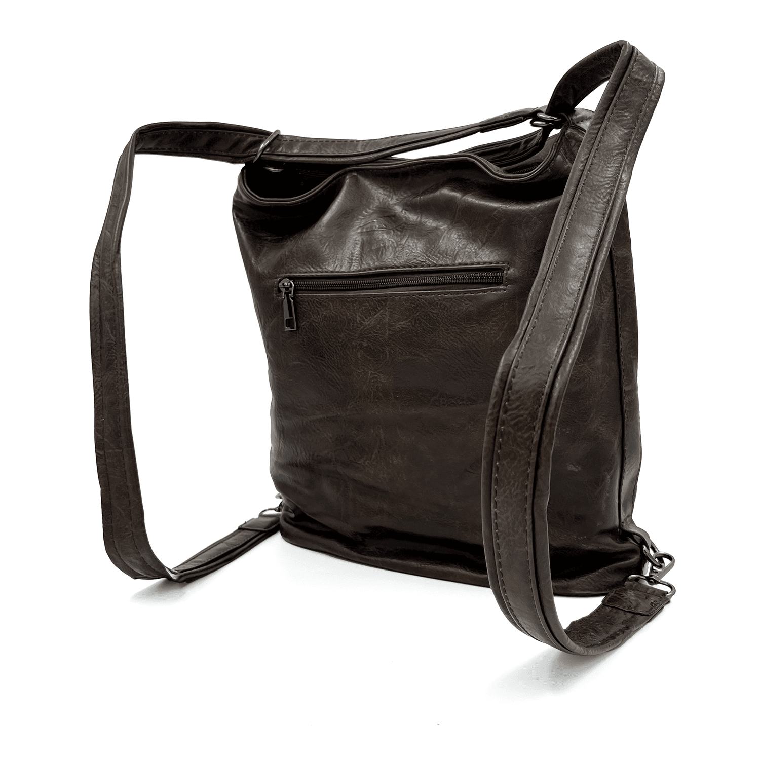 2 az 1-ben - Nagy táska és hátizsák - sötétbarna