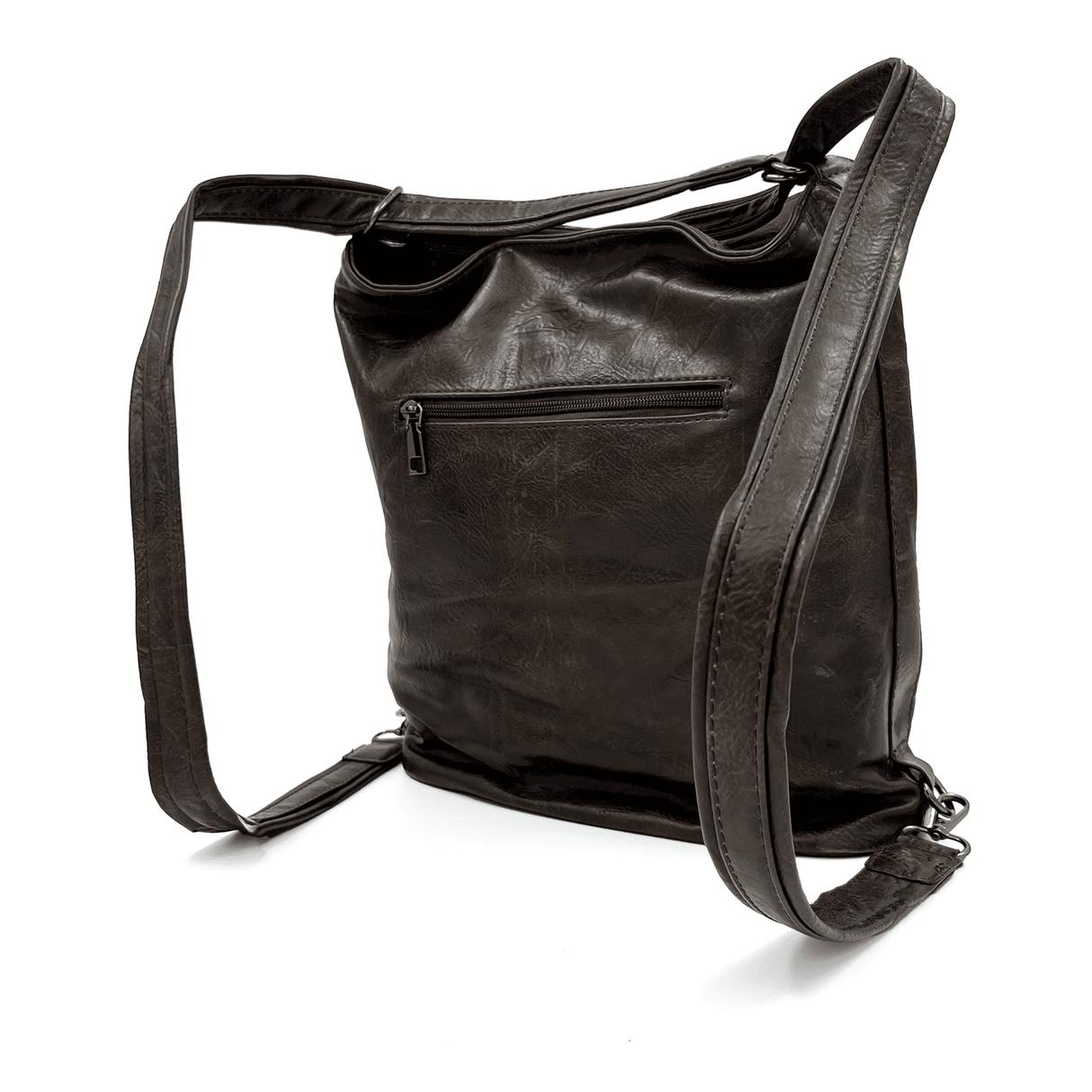 2 az 1-ben - Nagy táska és hátizsák - sötétbarna