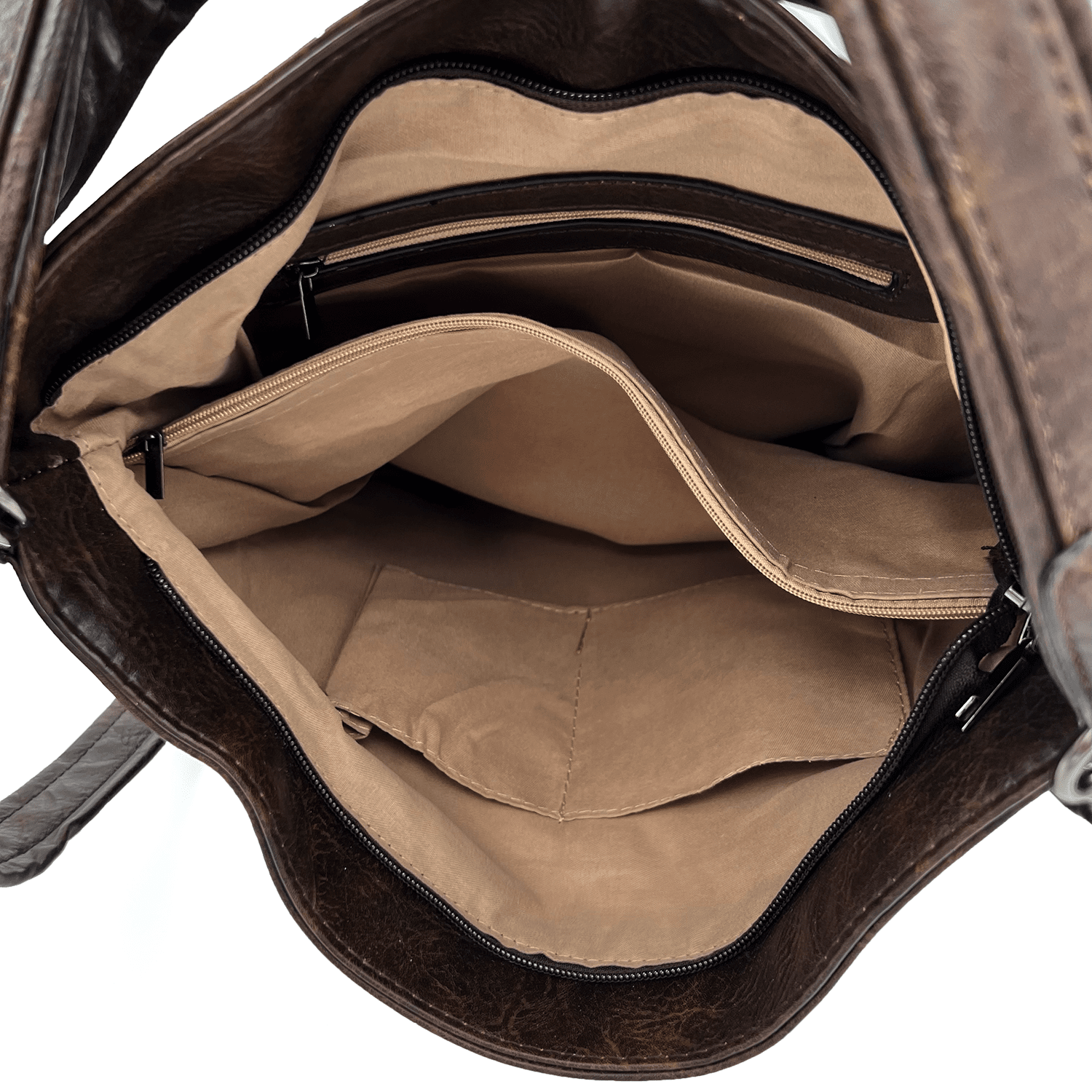 2 az 1-ben - Nagy táska és hátizsák - sötétbarna