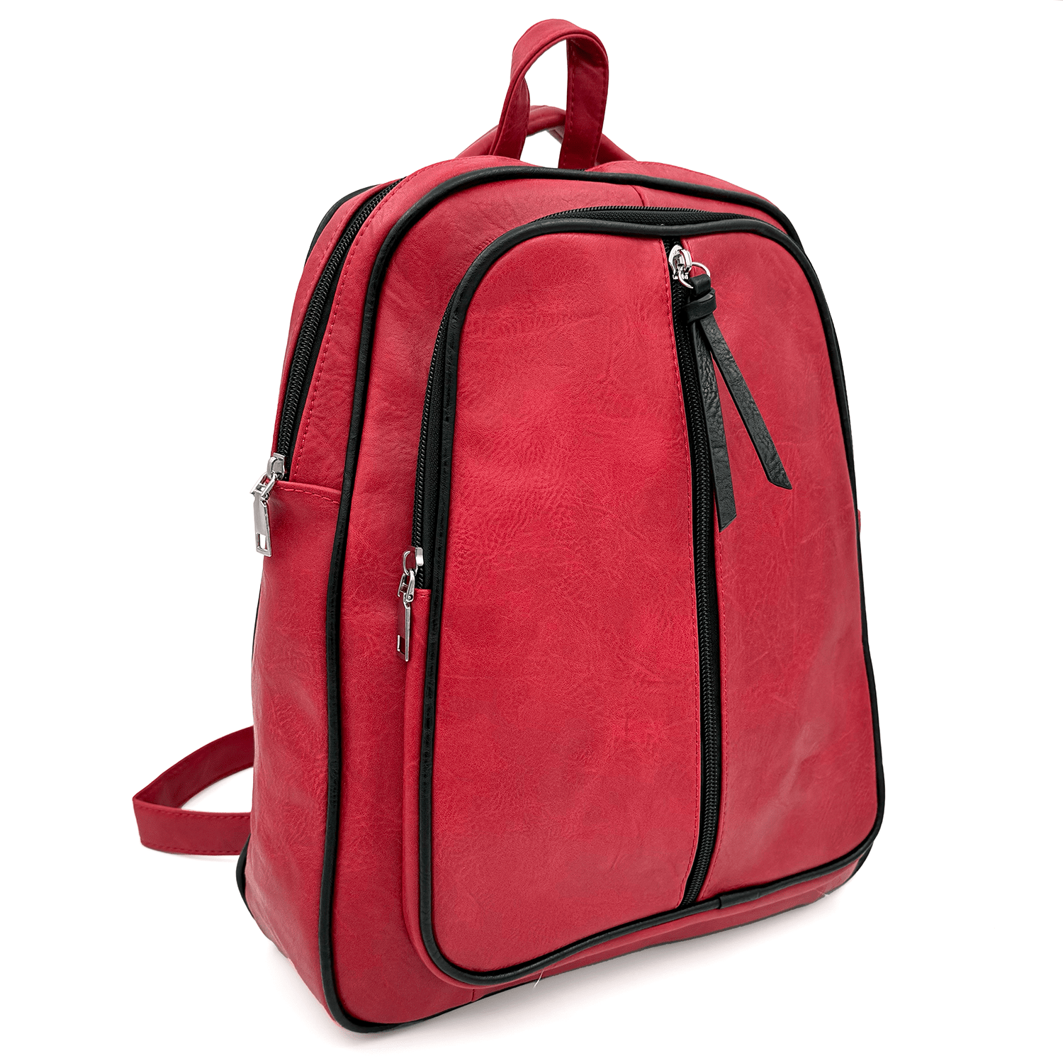 2 az 1-ben - hátizsák és táska 2 rekesszel - piros