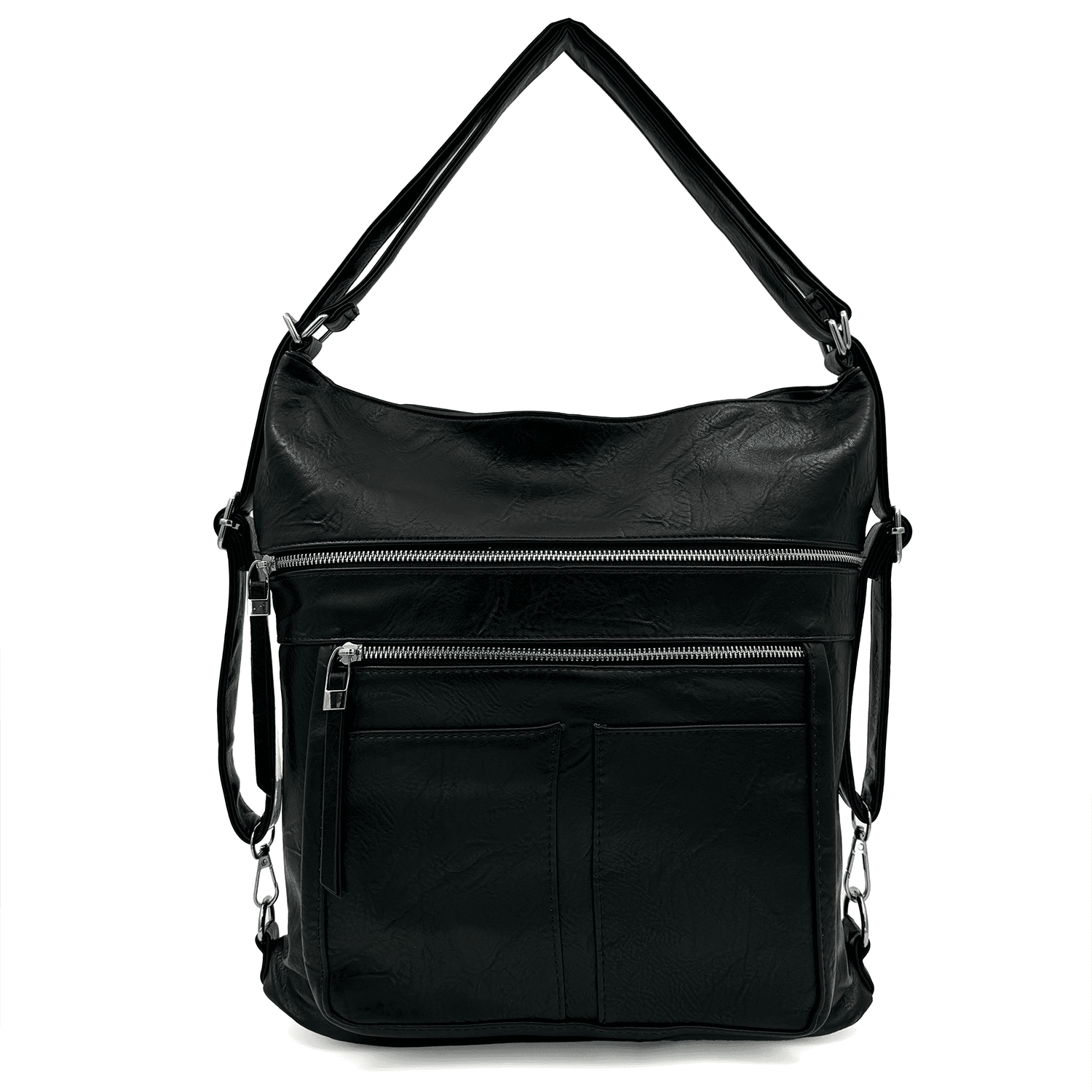 2 az 1-ben – Nagy táska és hátizsák – fekete