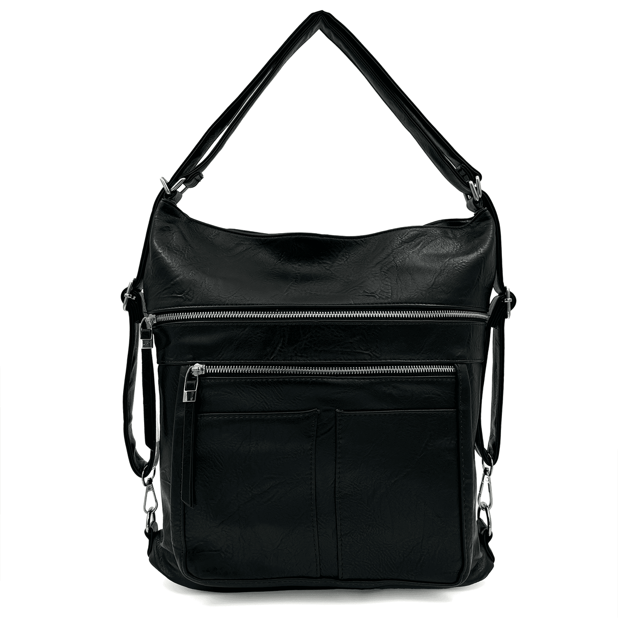 2 az 1-ben – Nagy táska és hátizsák – fekete