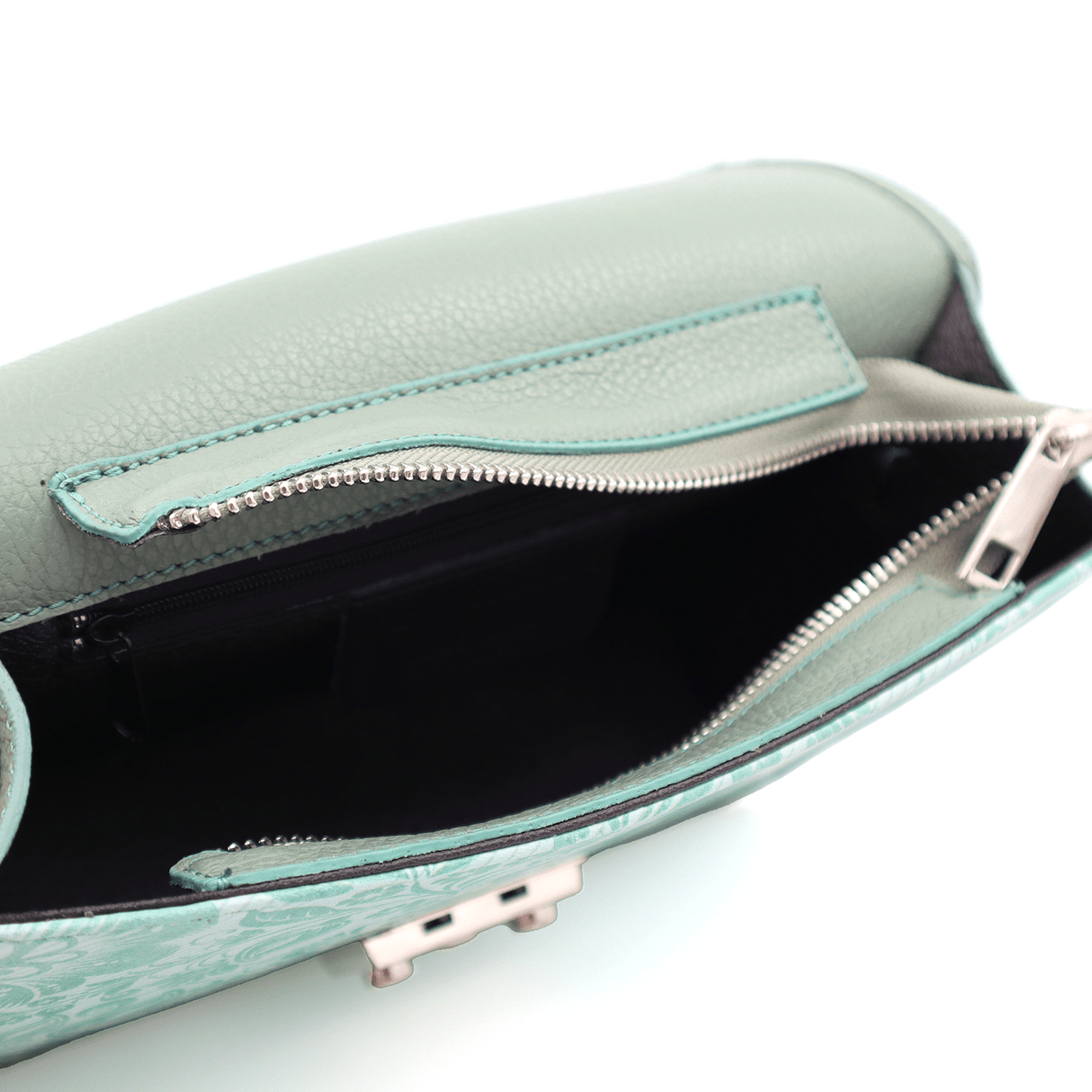 Természetes bőr táska 2féle fogantyúval Ardea - világos zöld