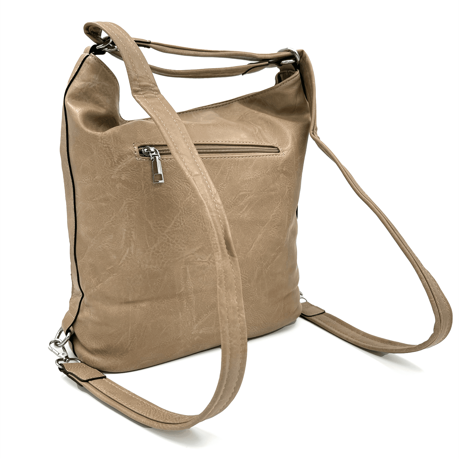 2 az 1-ben – Nagy táska és hátizsák – világosbarna