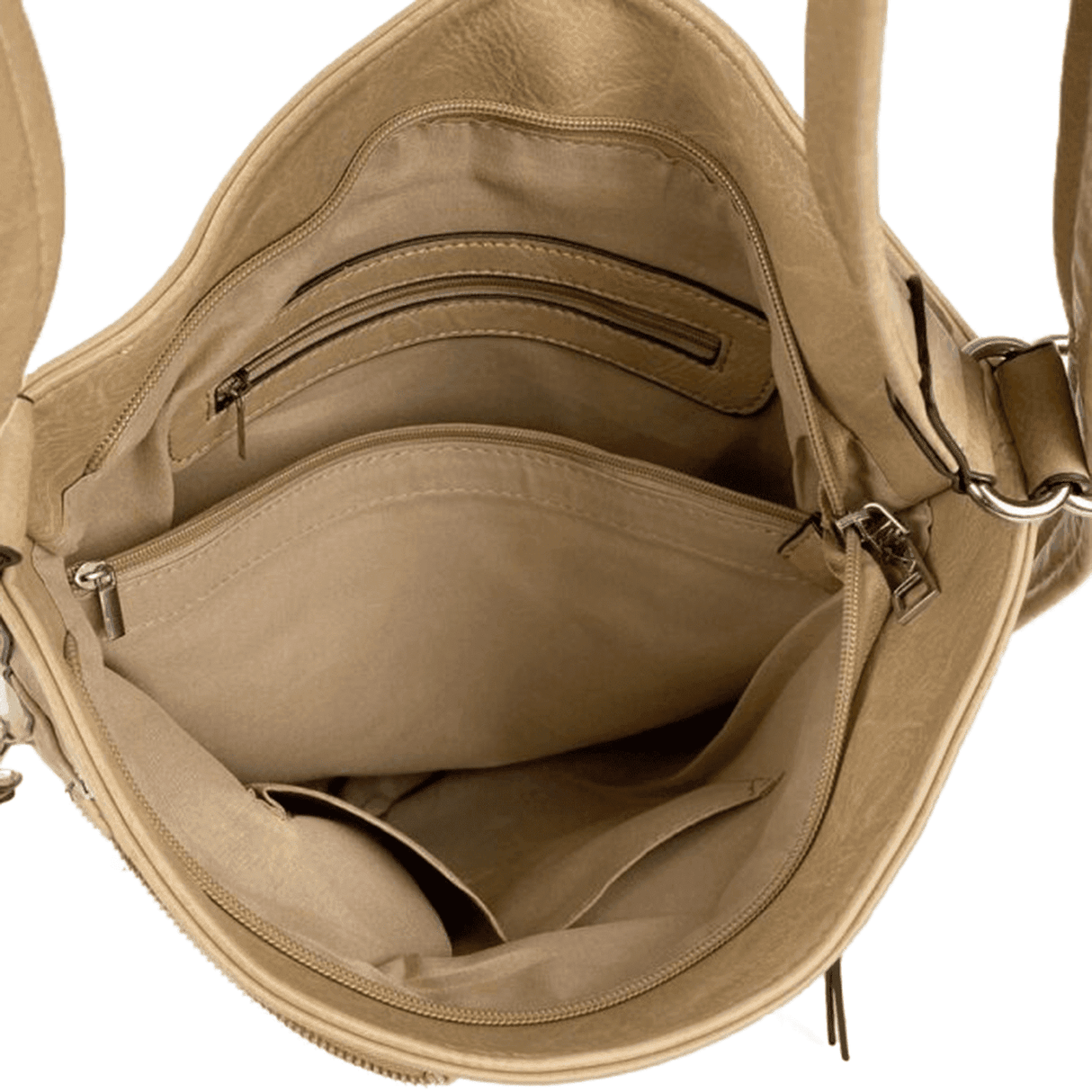 2 az 1-ben – Nagy táska és hátizsák – világosbarna