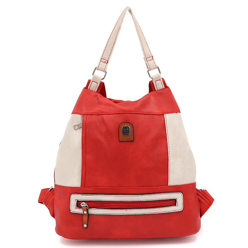 Női hátizsák titkos záródással - piros