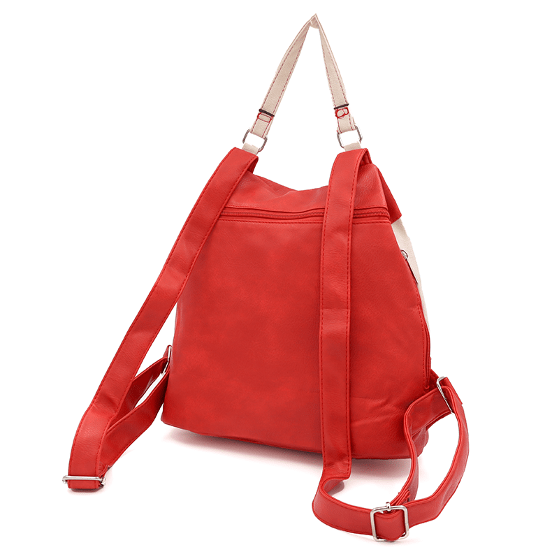 Női hátizsák titkos záródással - piros