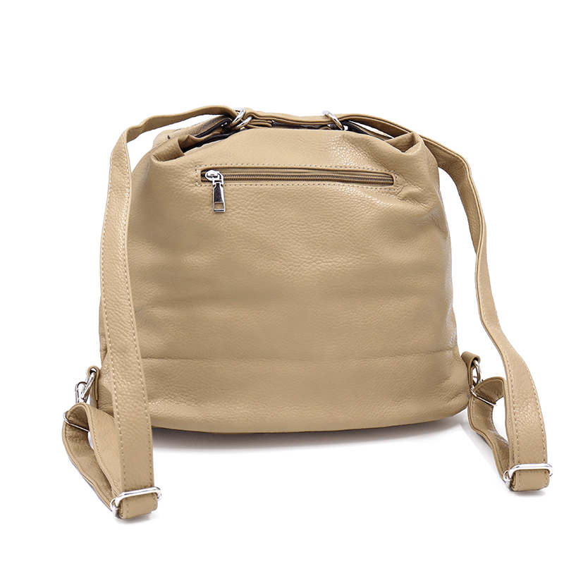 2 az 1-ben – Nagy táska és hátizsák – világosbarna