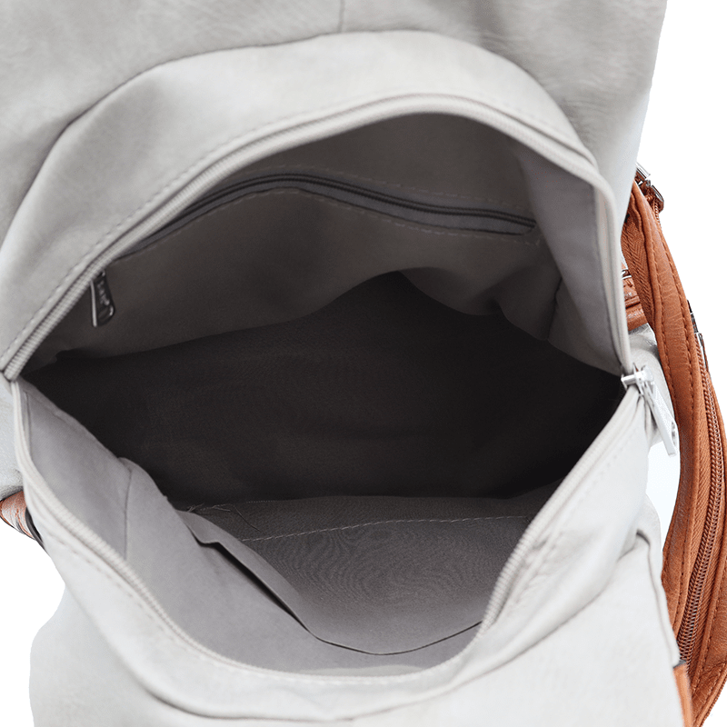 Női hátizsák titkos záródással - piros